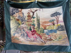 Antik gobelin faliszőnyeg