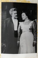 1949 SULYOK MÁRIA SOMLAY ARTÚR NEMZETI SZÍNHÁZ JELZETT FOTÓ PECSÉT WELLESZ ELLA