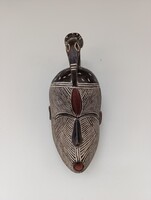 Afrikai maszk antik Songye népcsoport Kongó madár dísz africká maska D304 229 6041