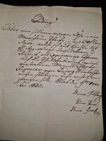 1842, Pest, német nyelvű nyugta
