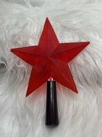 Retro karácsonyfadísz,szovjet propaganda mini csúcsdísz,Vöröscsillag