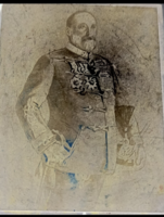 Antik könyv réz klisé VII. Edward király 1904