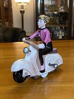 SCOOTER GIRL, VESPA - RETRO LEMEZ JÁTÉK, MOTOROZÓ LÁNY, MOPED