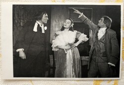 1949 SULYOK MÁRIA MAJOR TAMÁS MOLIÉRE : TARTUFFE NEMZETI SZÍNHÁZ JELZETT FOTÓ PECSÉT WELLESZ ELLA