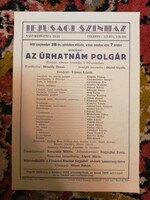 Színházi szórólap (1951)