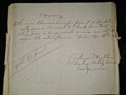 1841, magyar nyelvű nyugta