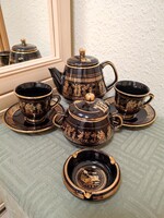 24K aranyozott görög vintage kézműves készlet 7db