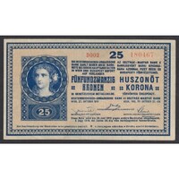 Magyarország,25 kronen/korona 1918 EF