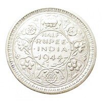 India,1/2 rupee 1944 L - Lahore EF ezüst 5.84g500