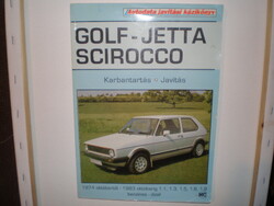 VW GOLF- JETTA- SIROCCO   JAVITÁSI KÉZIKŐNYV . GYŰJTŐKNEK -- SZERELŐKNEK .