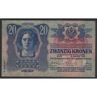 Ausztria,20 kronen/korona 1919 - DEUTSCHÖSTERREICH aUNC+