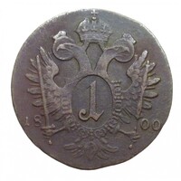 Csehország,I. Ferenc 1 krajcár 1800 C VF+ réz