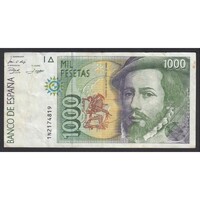 Spanyolország,1000 pesetas 1992 F