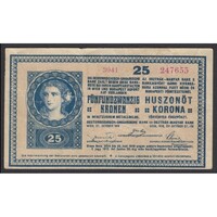 Magyarország,25 kronen/korona 1918 F