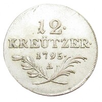 Ausztria,I. Ferenc 12 krajcár 1795 A EF ezüst 4.68g250