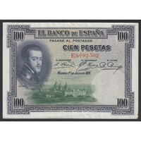 Spanyolország,100 pesetas 1925 EF