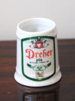 GYŰJTŐI, MINIATŰR PORCELÁN DREHER SÖRÖSKORSÓ, EMLÉKKORSÓ, PÁLINKÁS POHÁR, KUPICA