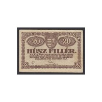 Magyarország,20 fillér 1920 - 07 széria F