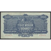 Csehszlovákia,1000 korun 1944 - SPECIMEN F