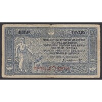 Jugoszlávia,10 dinara/40 kruna 1919 VG+