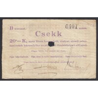 Magyarország,20 korona 1919 - Pápa F