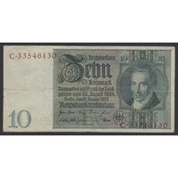 Németország,10 reichsmark 1929 F