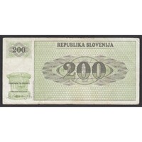 Szlovénia,200 tolarjev 1990 F-
