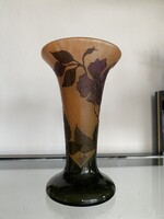 Francia Art Nouveau Savmaratott Kámea Váza