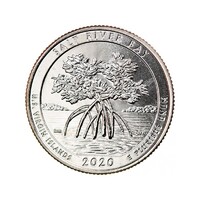 USA,quarter dollar 2020 D - Salt River Bay aUNC+