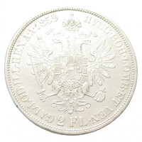 Magyarország,2 florin 1859 B EF ezüst 24.69g900