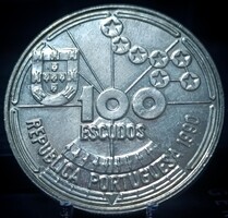 Portugália 100 Escudo, 1990 A portugál felfedezések aranykora - égi navigáció 11A1