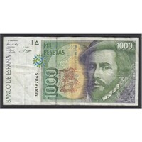 Spanyolország,1000 pesetas 1992 F