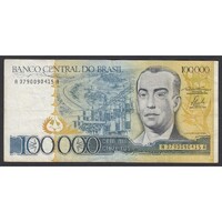 Brazília,100.000 cruzeiros 1985 F