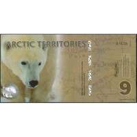 Arctic Territories,9 polar dollar 2012 UNC