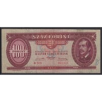 Magyarország,100 forint 1947 - ENYHÉN ELCSÚSZOTT NYOMAT F