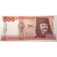 Magyarország,500 forint 2018 EB - ALACSONY SORSZÁM UNC