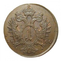 Csehország,I. Ferenc 1 krajcár 1800 C EF+ réz