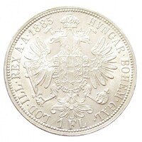 Magyarország,1 florin 1885 EF+ ezüst 12.34g900