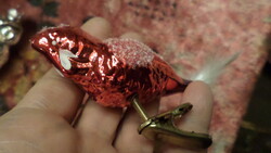 Új , nosztalgiadísz üvegből , nagyon szép állapotban . Ritkább , papagáj forma .