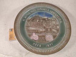 Zsolnay majolika falitányér 237