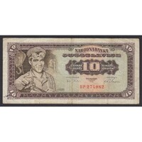 Jugoszlávia,10 dinara 1965 - Small baroque numbers F