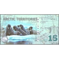 Arctic Territories,15 polar dollar 2011 UNC