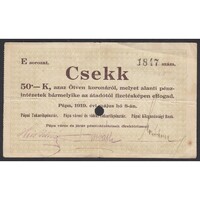 Magyarország,50 korona 1919 - Pápa F-