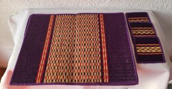 Háncsfonatos tányér + poháralátét csomag