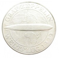 Németország,5 reichsmark 1930 A - Zeppelin aUNC+ ezüst 25g500