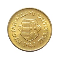 Magyarország,2 fillér 1947 aUNC+ réz