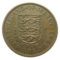 Jersey,1/12 shilling 1945 EF+ bronz