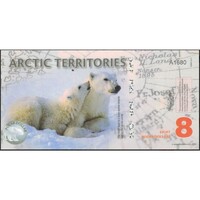 Arctic Territories,8 polar dollar 2011 UNC