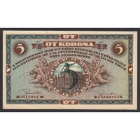Magyarország,5 korona 1921 - Sokszorosító Ipar Rt. aUNC+