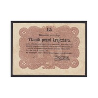 Magyarország,15 pengő krajczárra 1849 VF